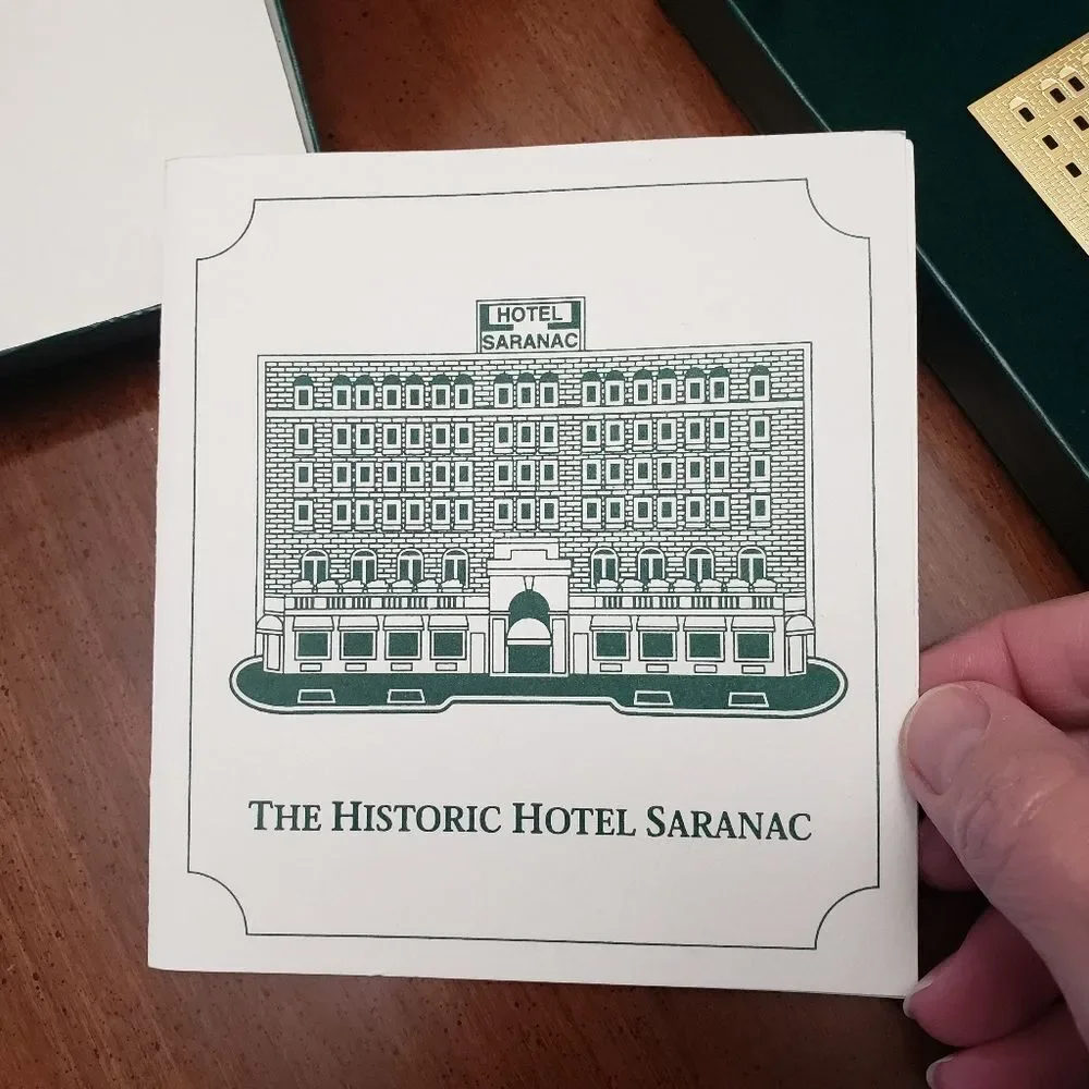 HOTEL SARANAC Collectible Brass Ornament Saranac Lake NY